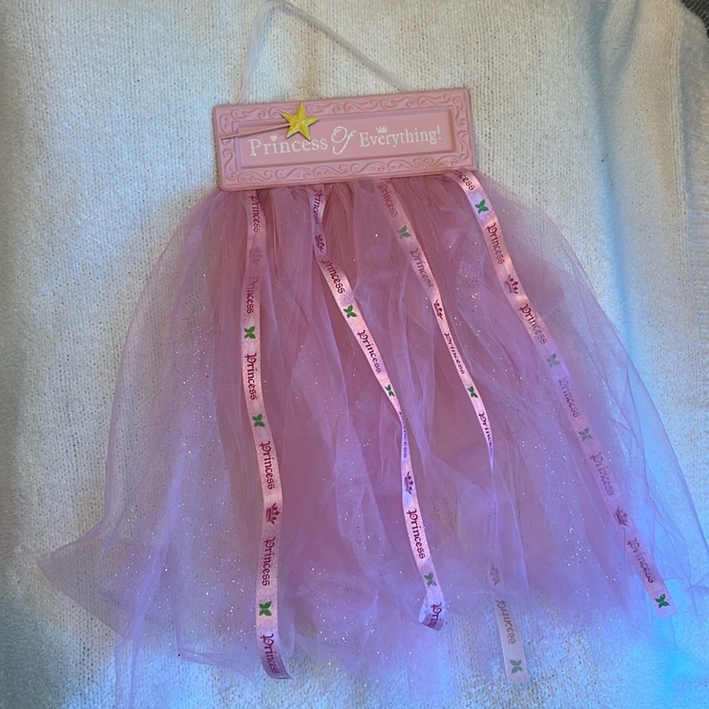 Pink sparkly princess is everything sign room or door decor
